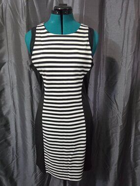 Socialite Striped Pencil Dress - Size Large